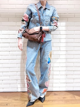 「Desigual（デシグアル）のアイテム」を使った、Desigual 西宮阪急 STAFFさん（レディース・167cm）の夏コーディネート