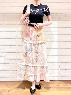 Desigual 西宮阪急 STAFFさん(レディース・167cm)の夏コーディネート