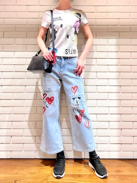 Desigual 西宮阪急 STAFFさん(レディース・170cm)の冬コーディネート