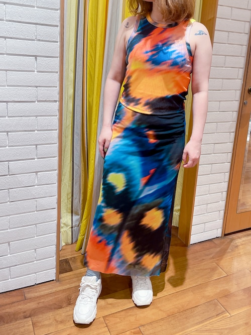 tシャツ TSBUTTERFLYLACROIX サンセットブラー クロップドタンク レディース Desigual tシャツ TSBUTTERFLYLACROIX サンセットブラー