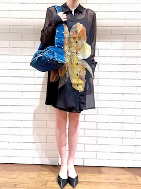 「Desigual（デシグアル）のアイテム」を使った、Desigual 西宮阪急 STAFFさん（レディース・167cm）の夏コーディネート