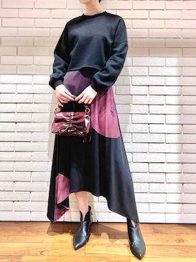 Desigual 西宮阪急 STAFFさん(レディース・170cm)の春コーディネート