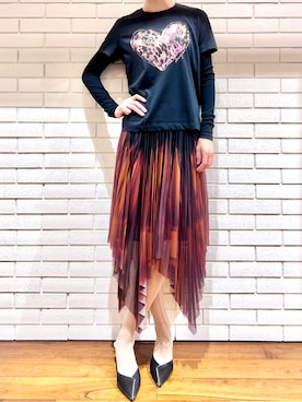 「Desigual（デシグアル）のアイテム」を使った、Desigual 西宮阪急 STAFFさん（レディース・170cm）の春コーディネート