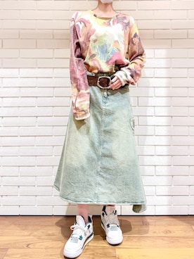 Desigual 西宮阪急 STAFFさん(レディース・167cm)の春コーディネート