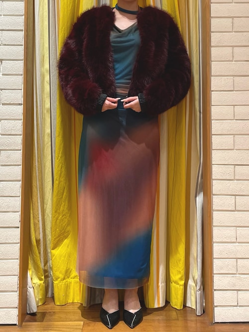 Desigual（デシグアル） ワンピース オーロラグラデーション ドレープ