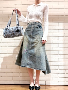 「Desigual（デシグアル）のアイテム」を使った、Desigual 西宮阪急 STAFFさん（レディース・167cm）の春コーディネート