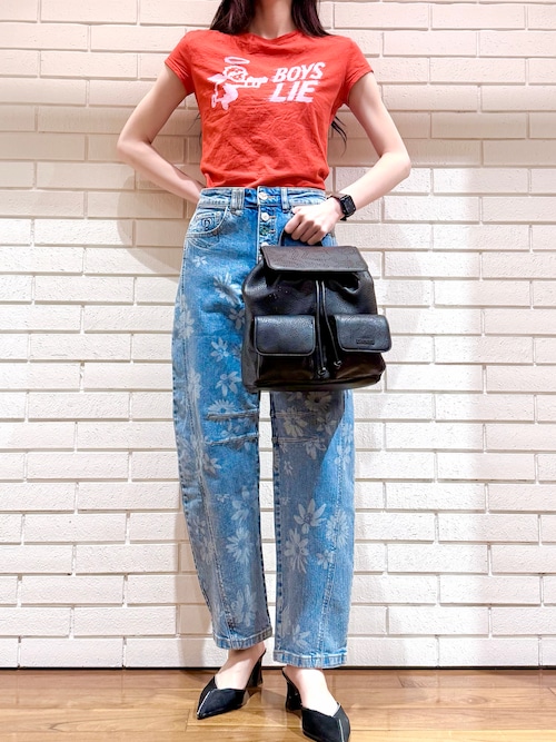 新品♡定価9900円 デシグアル タンクトップ カットソー ブルー S、Lサイズ デシグアル Desigual 花柄タンクトップ （ブルー） -waja bazar - 海外