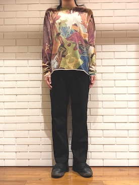 「セーター」｜Desigual 西宮阪急 STAFFさん（メンズ・172cm）の冬コーディネート