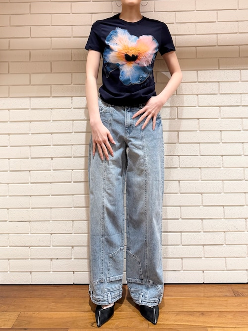 Desigual（デシグアル） tシャツ 半袖 大輪フラワープリント クルー 