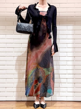 「Desigual（デシグアル）のアイテム」を使った、Desigual 西宮阪急 STAFFさん（レディース・167cm）の夏コーディネート