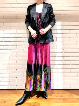 Desigual 西宮阪急 STAFFさん(レディース・170cm)の冬コーディネート