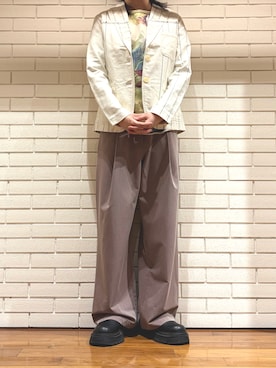 「Desigual（デシグアル）のアイテム」を使った、Desigual 西宮阪急 STAFFさん（メンズ・172cm）の春コーディネート