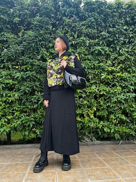 「Desigual（デシグアル）のアイテム（その他アウター）」を使った、Desigual 西宮 STAFFさん（レディース・162cm）の秋コーディネート