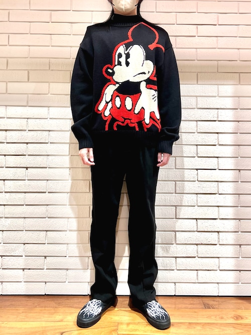Y*a様 完売品 希少 １点限り Desigual デシグアル ミッキーマウス ミッキーマウスBCIコットンセーター ニット ブラック（ニット/セーター
