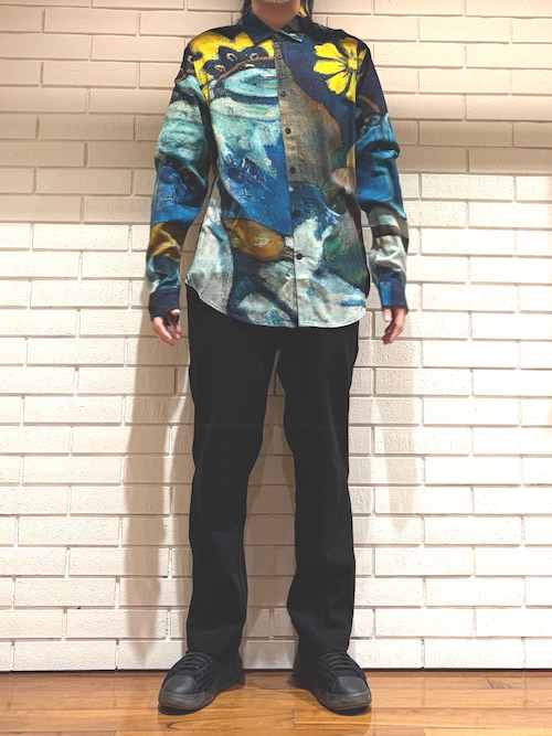 新品♡定価11900円 デシグアル  ボタニカルプリントブラウス 黒柄 Lサイズ DESIGUAL - Desigual デジグアル 長袖シャツ ボタニカルプリント L