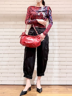 「Desigual（デシグアル）のアイテム」を使った、Desigual 西宮阪急 STAFFさん（レディース・167cm）の夏コーディネート