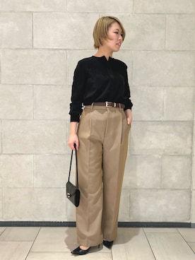 「DESIGNWORKS（デザインワークス）のアイテム」を使った、カシワムラさん（レディース・165cm）の春コーディネート