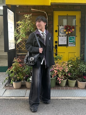 「アイテム（パーカー）」を使った、ただの低身長大学生さん（メンズ・165cm・10代）の秋コーディネート