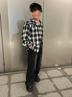 「アイテム（ブーツ）」を使った、ただの低身長大学生さん（メンズ・165cm・10代）の秋コーディネート