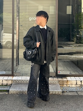 「アイテム（ウォレットチェーン）」を使った、ただの低身長大学生さん（メンズ・165cm・10代）の冬コーディネート