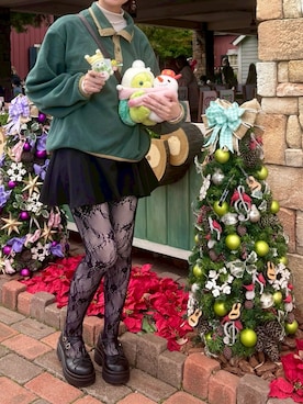 「アイテム（タイツ/ストッキング）」を使った、さやぽんぬ。さん（レディース・163cm）の秋コーディネート