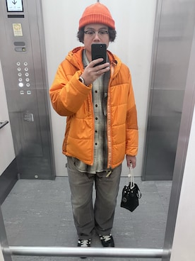 「patagonia（パタゴニア）のアイテム」を使った、ryota3653さん（メンズ・168cm）の冬コーディネート