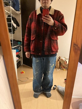 「PENDLETON（ペンドルトン）のアイテム（その他アウター）」を使った、ryota3653さん（メンズ・168cm）の冬コーディネート
