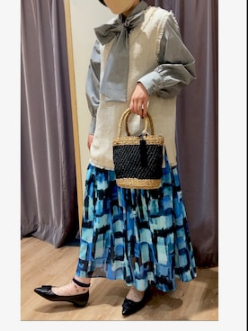 「Te chichi CLASSIC（テチチクラシック）のアイテム（スカート）」を使った、minamichanさん（レディース・163cm）の春コーディネート