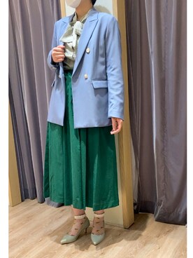 「Te chichi（テチチ）のアイテム（テーラードジャケット）」を使った、minamichanさん（レディース・163cm）の春コーディネート