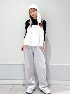 「イエベ」｜「アイテム（ニットキャップ/ビーニー）」を使った、natsukiさん（レディース・154cm）の秋コーディネート
