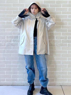 「24SS春の新作」｜「アイテム（ブルゾン）」を使った、natsukiさん（レディース・154cm）の冬コーディネート