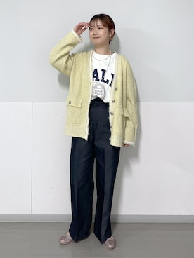 「シルバーボタン」｜natsukiさん（レディース・154cm）の冬コーディネート