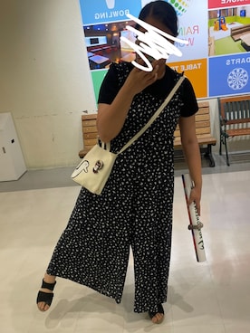 「アイテム（オールインワン・サロペット）」を使った、自分用記録さん（レディース・168cm）の夏コーディネート