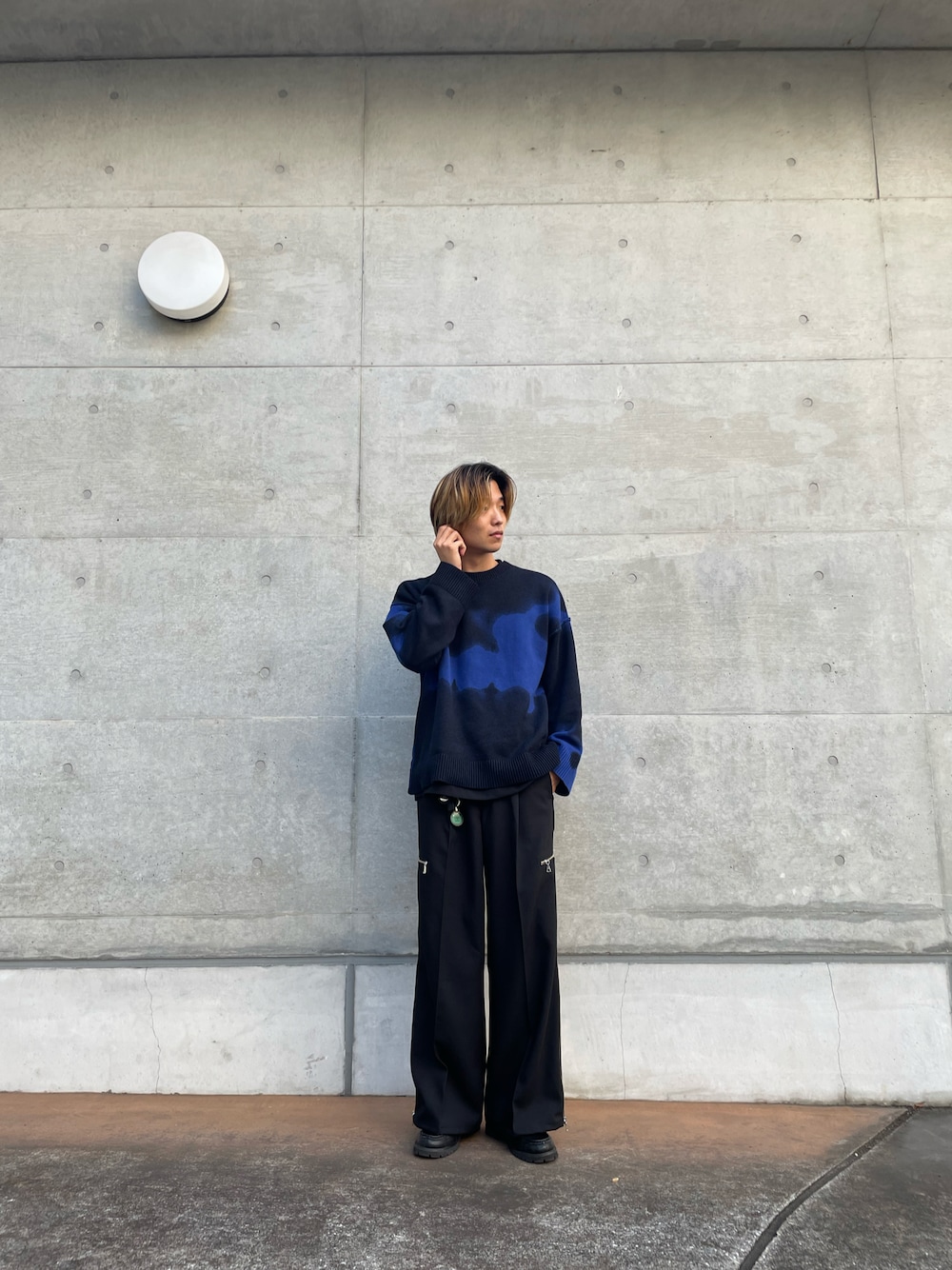 HARE（ハレ）の「グラデスプレープリントニットプルオーバー(HARE