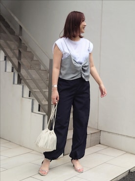 Kagawaさん（レディース・161cm）の夏コーディネート