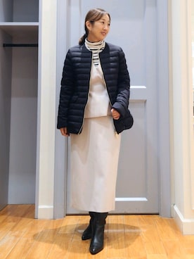 「TATRAS（タトラス）のアイテム（ジャケット/アウター）」を使った、Kagawaさん（レディース・161cm）の秋コーディネート