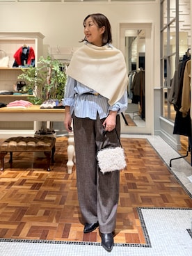 「NOLLEY’S Sophi（ノーリーズソフィ）のアイテム」を使った、Kagawaさん（レディース・161cm）の秋コーディネート