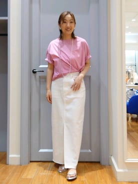 「NOLLEY’S（ノーリーズ）のストラップサンダル（サンダル）」を使った、Kagawaさん（レディース・161cm）の春コーディネート