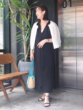 「NOLLEY’S（ノーリーズ）のアイテム（シューズ）」を使った、Kagawaさん（レディース・161cm）の夏コーディネート