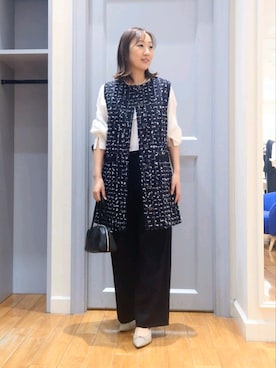 「きれいめコーディネート」｜Kagawaさん（レディース・161cm）の冬コーディネート