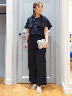 「NOLLEY’S（ノーリーズ）のストラップサンダル（サンダル）」を使った、Kagawaさん（レディース・161cm）の夏コーディネート