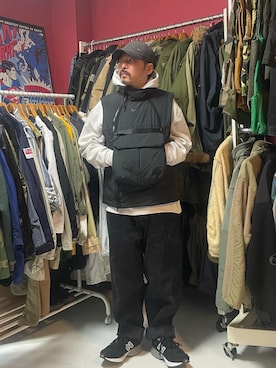 「NIKE（ナイキ）のアイテム（その他アウター）」を使った、s160kazuさん（メンズ・162cm）の冬コーディネート