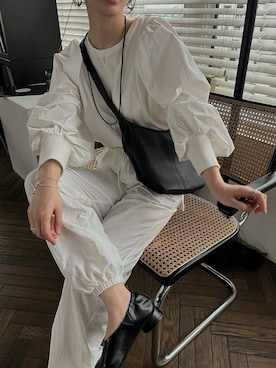 「WILLFULLY（ウィルフリー）のアイテム」を使った、hara sayakaさん（レディース・156cm）の春コーディネート