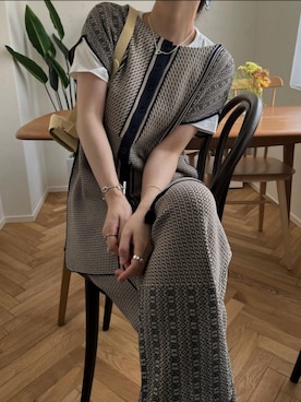 「JIL SANDER（ジルサンダー）のアイテム」を使った、hara sayakaさん（レディース・156cm）の夏コーディネート
