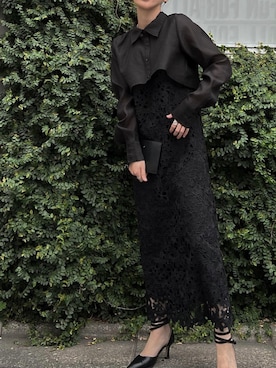 「WILLFULLY（ウィルフリー）のアイテム」を使った、hara sayakaさん（レディース・156cm）の秋コーディネート