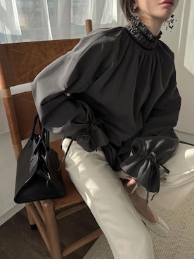 「WILLFULLY（ウィルフリー）のアイテム」を使った、hara sayakaさん（レディース・156cm）の冬コーディネート