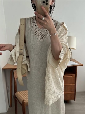 「JIL SANDER（ジルサンダー）のアイテム」を使った、hara sayakaさん（レディース・156cm）の夏コーディネート