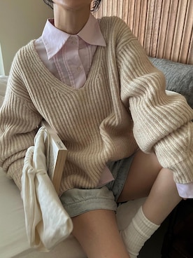 「WILLFULLY（ウィルフリー）のアイテム」を使った、hara sayakaさん（レディース・156cm）の秋コーディネート