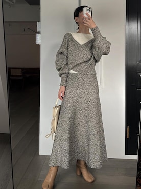 「JIL SANDER（ジルサンダー）のアイテム」を使った、hara sayakaさん（レディース・156cm）の冬コーディネート
