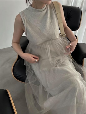 「JIL SANDER（ジルサンダー）のアイテム」を使った、hara sayakaさん（レディース・156cm）の夏コーディネート